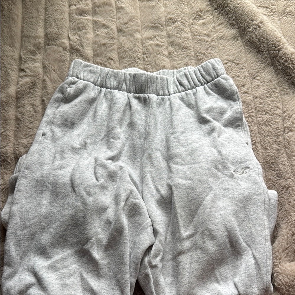 Hollister Gray Sweatpants Relaxed Fit Joggers